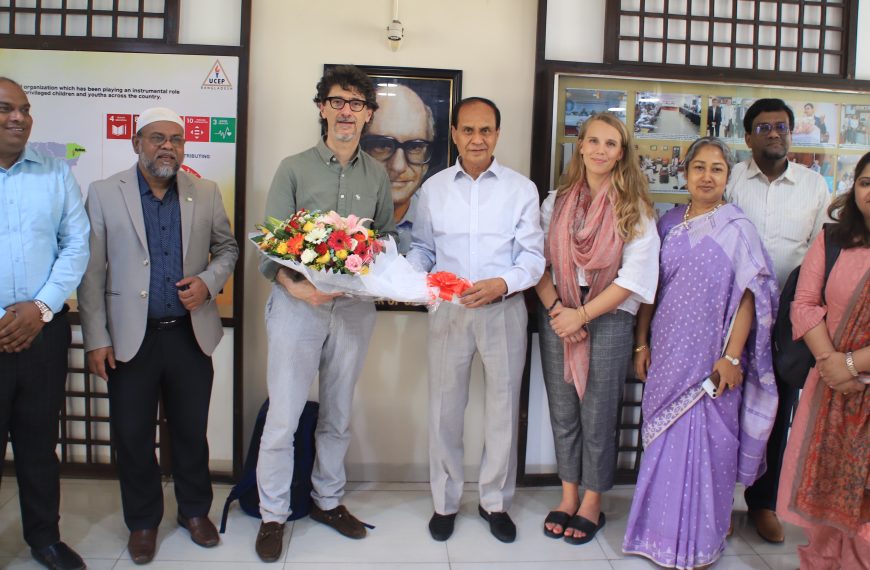 Mr. Maurizio Bussolo, Lead Economist of the World Bank visited UCEP Bangladesh